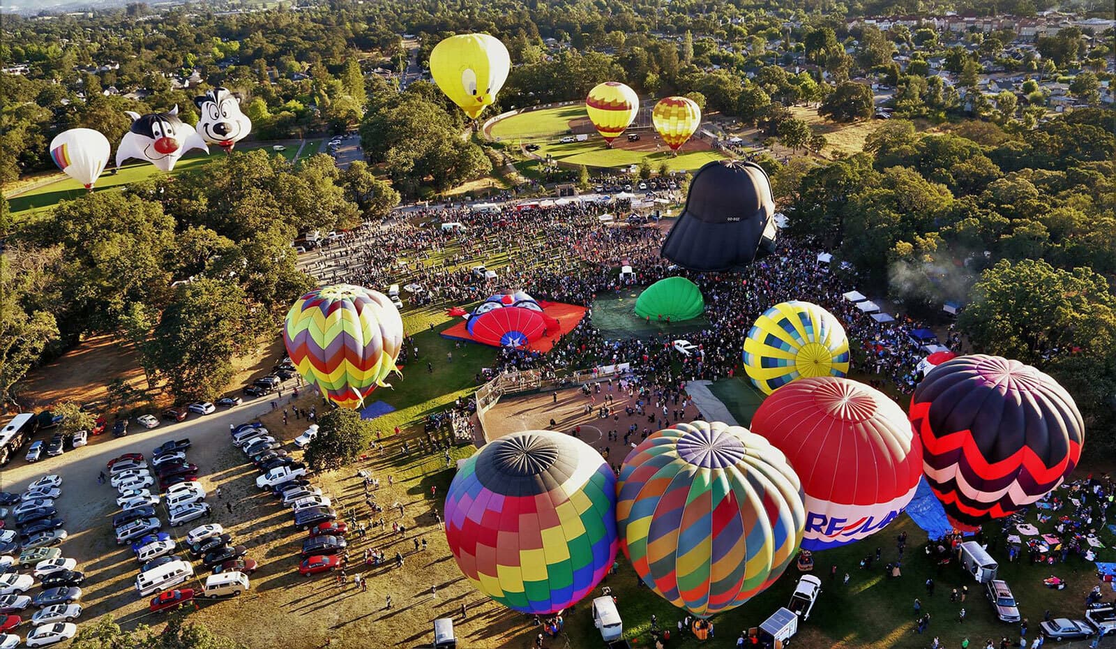 Sonoma County Hot Air Balloon Classic AERIAL